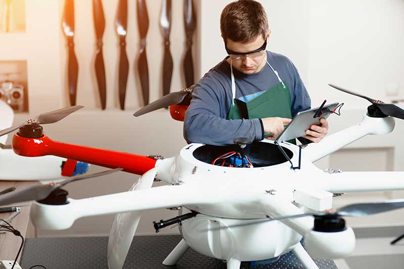 Smart drone-building